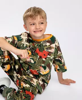 Футболка с принтом Button Blue (98)