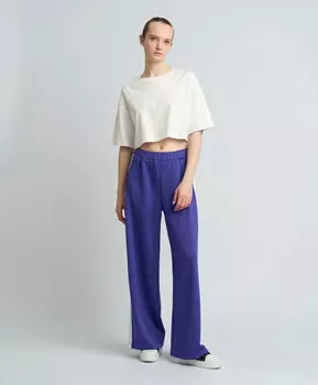 Футболка укороченная оверсайз с коротким рукавом для женщины белая Jumkey