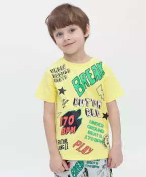 Футболка желтая Button Blue (128)