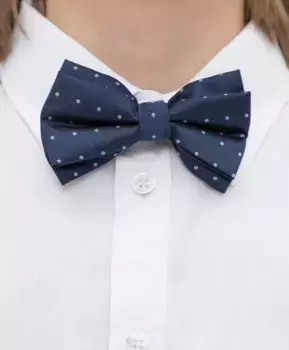 Галстук-бабочка синий Button Blue (31)