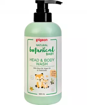 Гель для купания и мытья головы и тела Pigeon Natural Botanical 500мл