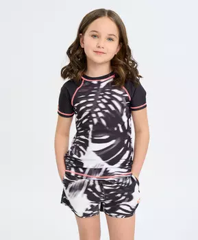 Гидрофутболка с цветочным принтом детская мультицвет Button Blue