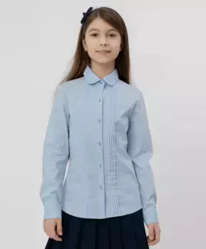 Голубая рубашка Button Blue (128)
