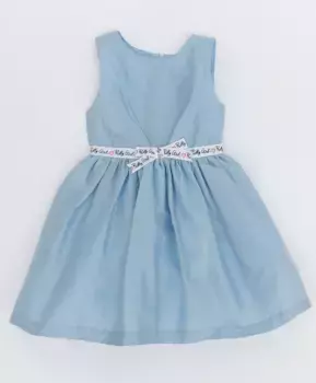 Голубое нарядное платье Button Blue (110)