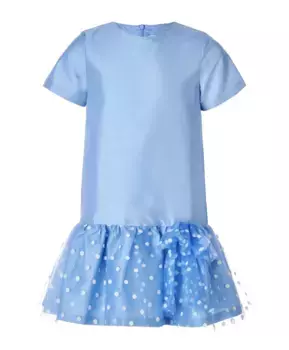 Голубое нарядное платье Button Blue (158)