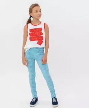 Голубые брюки Button Blue (152)
