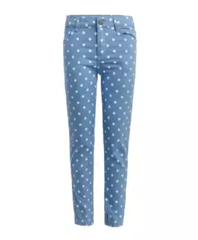 Голубые брюки в горошек Button Blue (158)