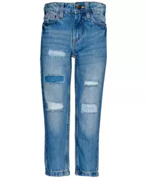 Голубые джинсы Boyfriend Button Blue (104)