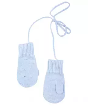 Голубые вязаные варежки Gulliver (10)