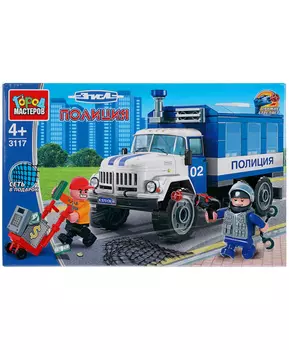 Город Мастеров Конструктор Полицейский ЗиЛ с фигурками