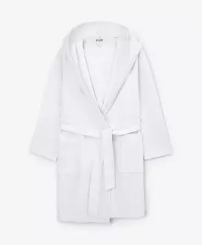 Халат с капюшоном из футера для девочки Gulliver (98-104)