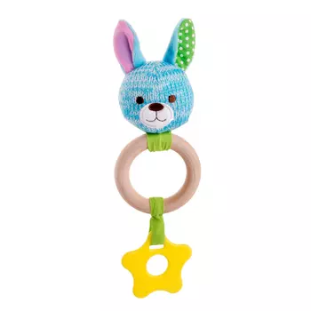 Happy Snail Игрушка-погремушка Зайчик Эко