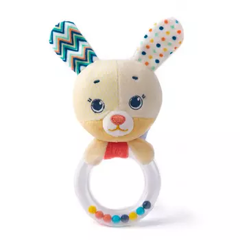 Погремушка-пищалка Happy Snail Зайка Лаки