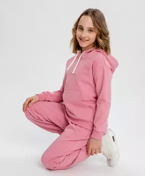Худи оверсайз розовое для девочки Button Blue (164)