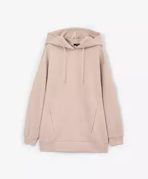 Худи удлиненное бежевое GLVR (S)