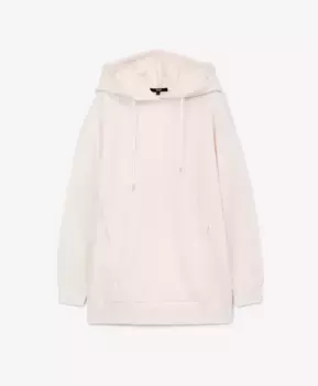 Худи удлиненное молочного цвета GLVR (M)