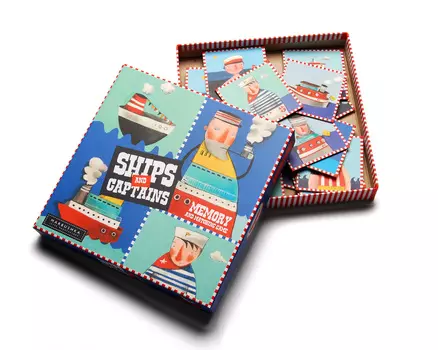 Marbushka Настольная игра Мемори Корабли и Капитаны