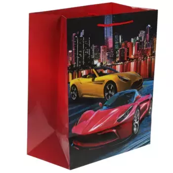 Играем вместе Пакет подарочный Машинки глянцевый