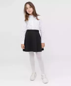 Юбка черная Button Blue (164)