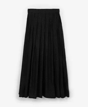 Юбка миди А-силуэта в горох GLVR (XL)