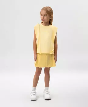 Юбка мини детская желтая Roberto Moretti