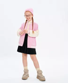 Юбка плиссированная черная Button Blue