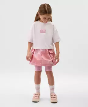 Юбка с карманами-карго детская розовая Gulliver