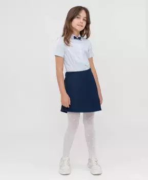 Юбка-шорты ассиметричная синяя Button Blue (122)