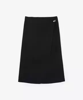 Юбка средней посадки с асимметричным дизайном черная GLVR