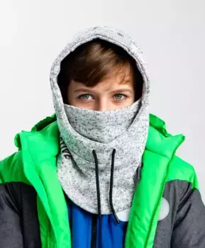 Капор флисовый серый Button Blue (54-56)