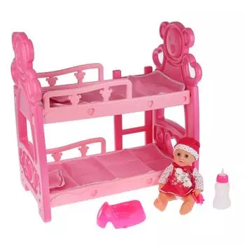 Карапуз Кукла Машенька + кровать, пьет, писает, закрывает глазки