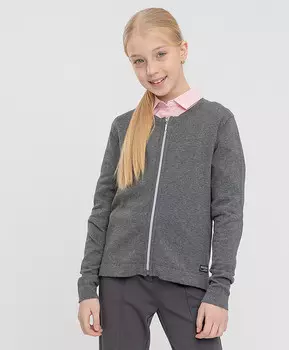 Кардиган на молнии серый Button Blue (170)