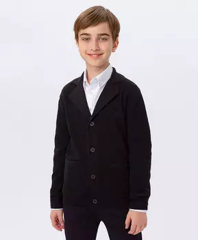 Кардиган на пуговицах черный Button Blue (146)