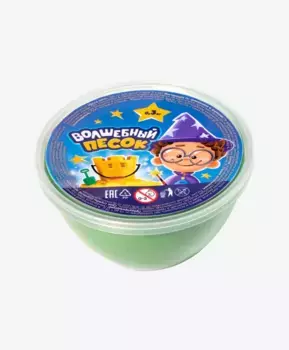 Кинетический Волшебный песок зеленый 300 гр