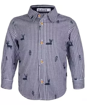 Клетчатая рубашка с орнаментом Gulliver (74)