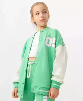 Кофта зеленая на кнопках Button Blue (158)