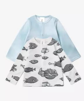 Кофточки для мальчика с длинным рукавом комплект из 2-х штук мультицвет Gulliver