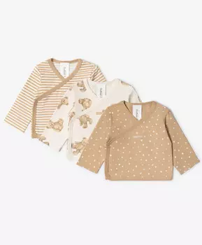 Кофточки с длинным рукавом комплект из 3-х штук мультицвет Gulliver (68-46)