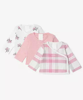 Кофточки с длинным рукавом комплект из 3-х штук мультицвет для девочки Gulliver (68-46)