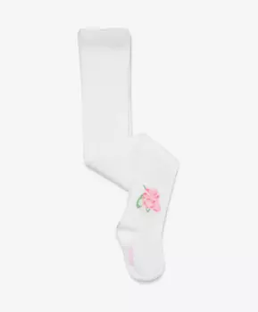 Колготки с декором белый для девочек Gulliver (74-80)