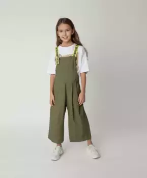 Комбинезон на бретелях хаки Gulliver (134)