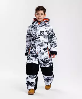 Комбинезон зимний с принтом Button Blue (98)