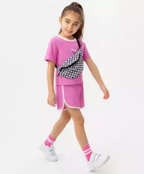 Комлпект шорты + футболка розовые Button Blue (104)