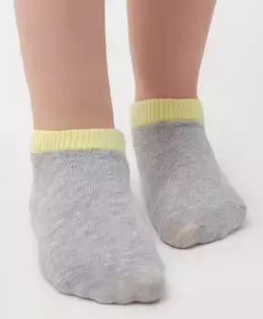 Комплект носков серого и желтого цвета, 2 пары Button Blue (22-24)