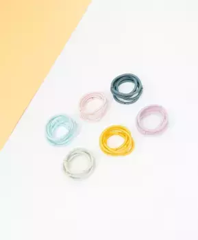Комплект резинок для волос, 30 шт. Button Blue (Без размера)