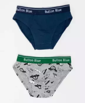Комплект трусов, 2 пары Button Blue (128-134)