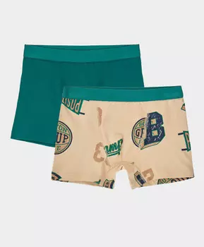 Комплект трусов боксеров из двух штук мультицвет для мальчика Button Blue (140-146)