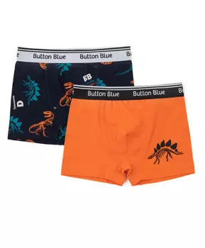 Комплект трусов боксеров с принтом для мальчика Button Blue (164-170)