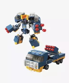 Конструктор 1TOY Blockformers Transbot Ураган-Скайбот