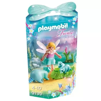 Playmobil Конструктор Девочка-фея с енотами